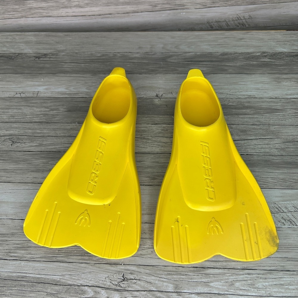 Cressi Mini Light Swim Fins Yellow EU 25-28 US Kid 8-11 Water Sport
